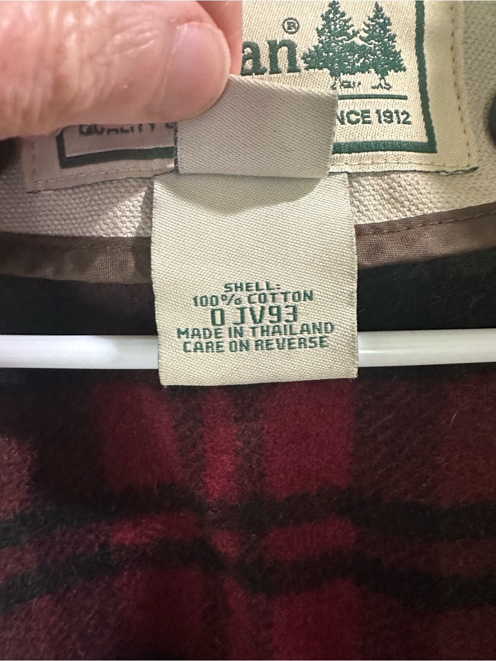 Vintage 1993 L.L.Bean Wool Blanket Lined Barn Coat Canvas Chore Jacket M - Picture 6 of 10